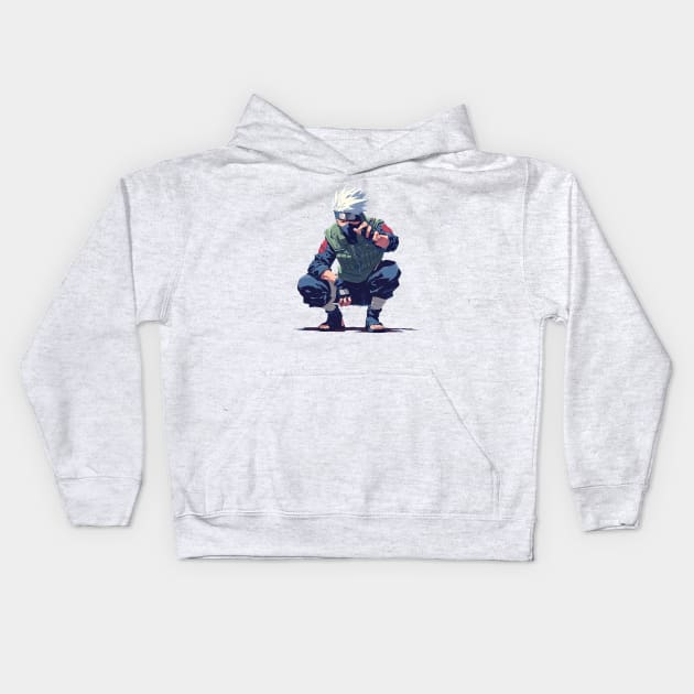 kakashi Kids Hoodie by Stephanie Francoeur Art